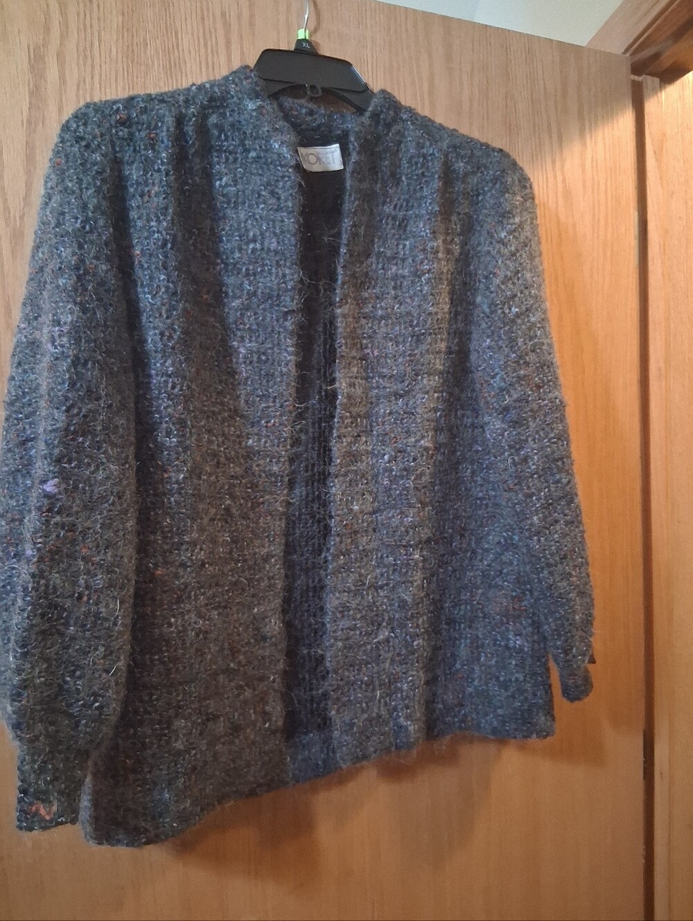 vintage Koret mohair-blend knit sweater jacket from around the 1980s, Soft